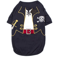 'Captain Spawrrow' Halloween Costume for Dogs & Cats – Fun Pirate Dog Costume, Pet Halloween Outfit, Red and Navy