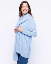 Womans Cashmere Travel Wrap in Powder Blue