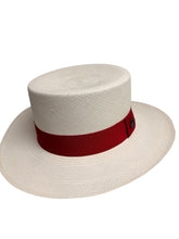 Classic Panama Boaters Unisex Hat in Various Colors with Various Color Bands