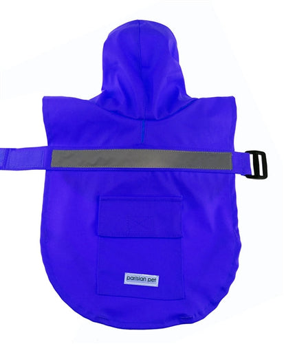 'Blue Raincoat' for Dogs & Cats, Waterproof Pet Rain Protection, Comfortable Dog Coat, Pet Waterproof Apparel, Blue