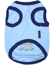 'Sailing Club' Dog Shirt – Nautical Embroidered Pet Apparel for Dogs & Cats, Light Blue