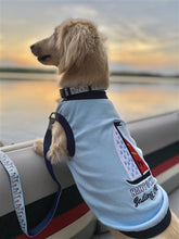 'Sailing Club' Dog Shirt – Nautical Embroidered Pet Apparel for Dogs & Cats, Light Blue