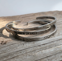 Unisex Maris Sal QUOTE CUFF Silver Engravable Bracelet