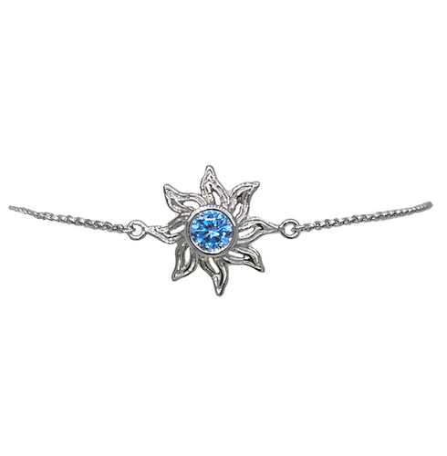 Sun Bracelet Mini Ladies from Nau-T-Girl in Silver