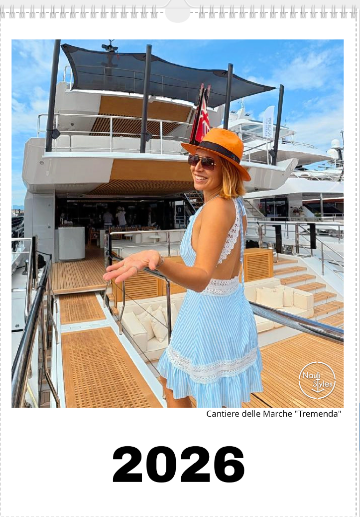 2026 NautiStyles Wall Calendar with Top Binding 17