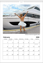 2026 NautiStyles Wall Calendar with Top Binding 17" x 11"
