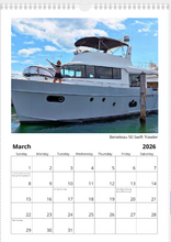 2026 NautiStyles Wall Calendar with Top Binding 17" x 11"