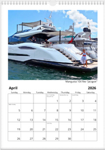 2026 NautiStyles Wall Calendar with Top Binding 17" x 11"