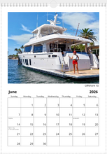 2026 NautiStyles Wall Calendar with Top Binding 17" x 11"