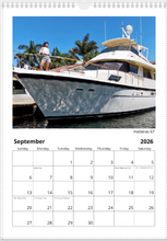 2026 NautiStyles Wall Calendar with Top Binding 17" x 11"