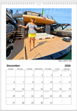 2026 NautiStyles Wall Calendar with Top Binding 17" x 11"