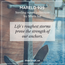 Sterling Silver Anchor Necklace Unisex Maris Sal