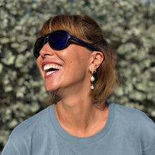 "NAUTI" Navy Frame and Blue Lenses Floating Unisex NIRTECH® Polarized Aviator Sunglasses