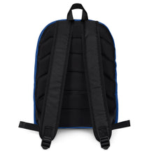 Mens "SWINGING A MUCH BIGGER PROP" Backpack in dark navy with white logo