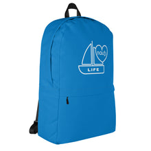 Unisex "NAUTI" boat life Backpack in navy with white logo