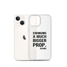 "Swinging a much bigger prop" Clear Case for iPhone® 7, 8, 11, 12, 13, 14, SE