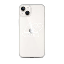 "NAUTI" boat heart Clear Case for iPhone® with white logo