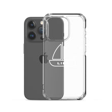 "NAUTI" boat heart Clear Case for iPhone® with white logo