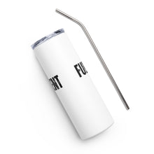 "Full Displacement" Stainless steel tumbler in White