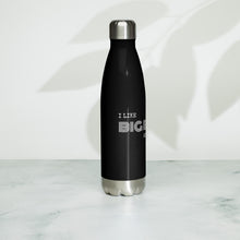 "I like big beams" Stainless Steel Water Bottle in Black