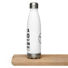 "It's a two and a half person shower" Stainless Steel Water Bottle in White
