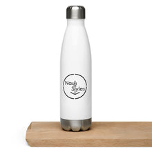 "It's a two and a half person shower" 17 oz. Stainless Steel Water Bottle in White