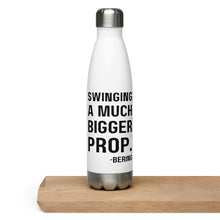 "Swinging a much bigger prop" Stainless Steel Water Bottle in White
