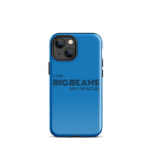 "I LIKE BIG BEAMS" Tough Case for iPhone® in navy with black logo
