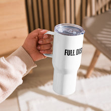 "Full Displacement" 25 oz. Stainless Steel Travel Mug with a Handle in White