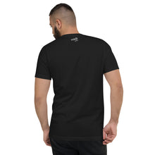 Mens "I like big beams" Short Sleeve V-Neck T-Shirt in Black