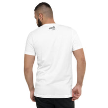 Mens "Two foot-itis" Short Sleeve V-Neck T-Shirt in White