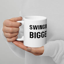 "Swinging a much bigger prop" 11 oz. or 15 oz. Ceramic White Glossy Mug