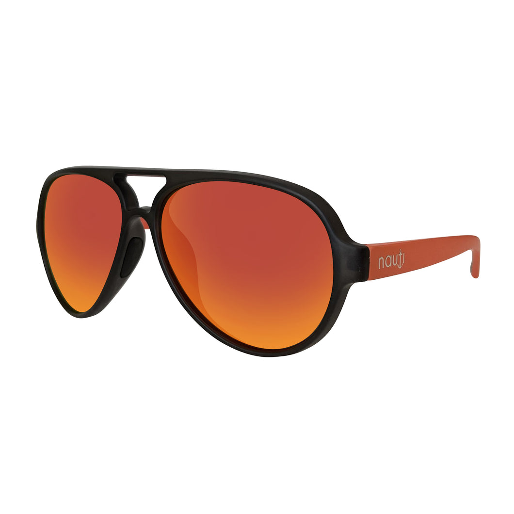 Unisex Floating Polarized Nauti Aviators Sunglasses in Blaze Orange –  NautiStyles