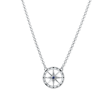 Ladies' Silver Compass Necklace from Nau-T-Girl
