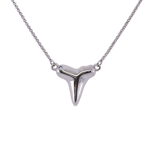 Ladies' Silver Sharks Tooth Necklace from Nau-T-Girl