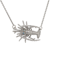 Ladies Lobster Necklace from Nau-T-Girl in Silver