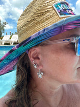 Ladies Sea Turtle Stud Earrings from Nau-T-Girl in Silver