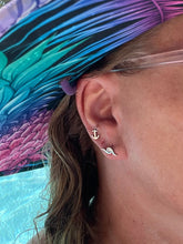 Ladies' Silver Wave Stud Earrings from Nau-T-Girl