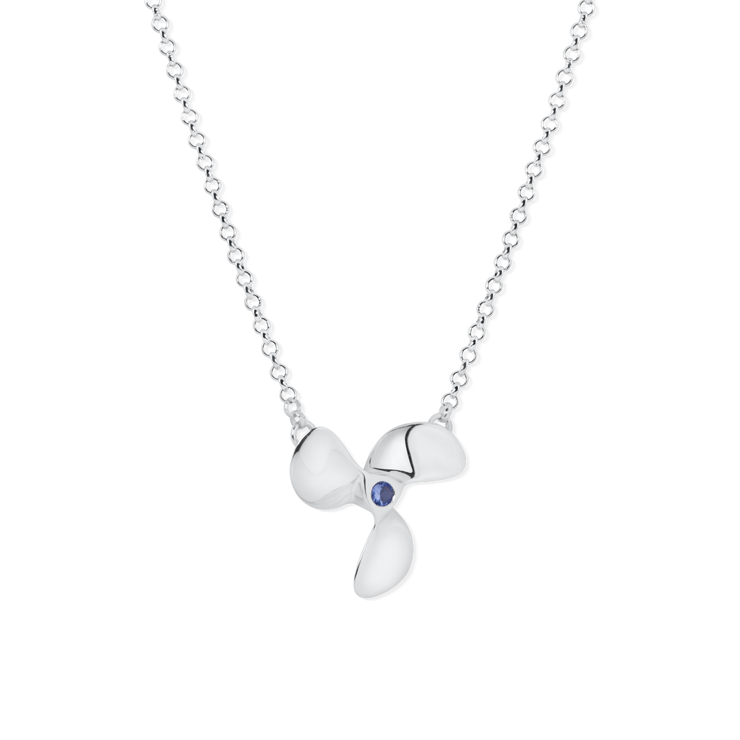 Ladies' Silver Propeller Necklace from Nau-T-Girl