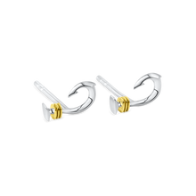 Ladies' Silver Hook Stud Earrings from Nau-T-Girl