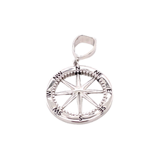 Mens 1" Compass Pendant from Nau-T-Girl in Silver