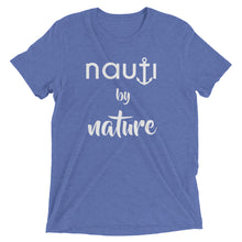 Mens "NAUTI by Nature" Adult Anchor T-Shirt in Blue, Heather Grey, Charcoal, Black, Grey, Navy and True Royal