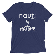 Mens "NAUTI by Nature" Adult Anchor T-Shirt in Blue, Heather Grey, Charcoal, Black, Grey, Navy and True Royal