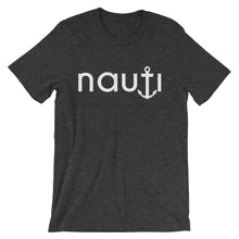 "NAUTI" Men's Adult Anchor Super Soft T-Shirt in Black, Teal, Navy, Grey or Royal Blue