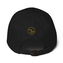 Unisex "NAUTI" Anchor Baseball Cap in Black or Navy with Gold Embroidery