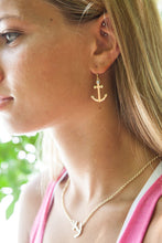 Ladies' Silver Anchor Dangle Earrings (Large) from Nau-T-Girl
