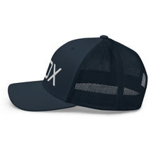 "ROX" Unisex Adult Baseball Cap in Black, Black/White, Navy, Navy/White, Red, White  with White embroidery