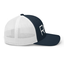 "ROX" Unisex Adult Baseball Cap in Black, Black/White, Navy, Navy/White, Red, White  with White embroidery