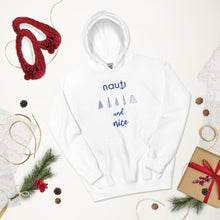 Unisex Limited Edition Nauti Xmas Trees Hoodie In White