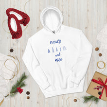 Unisex Limited Edition Nauti Xmas Trees Hoodie In White